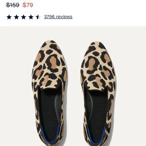 Rothy's Women's Tan and Black Leopard Loafers